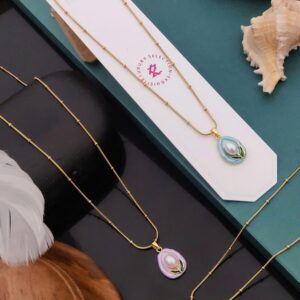 "Ethereal Pearl Locket"