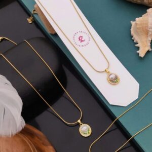 "Golden Wheat Locket"