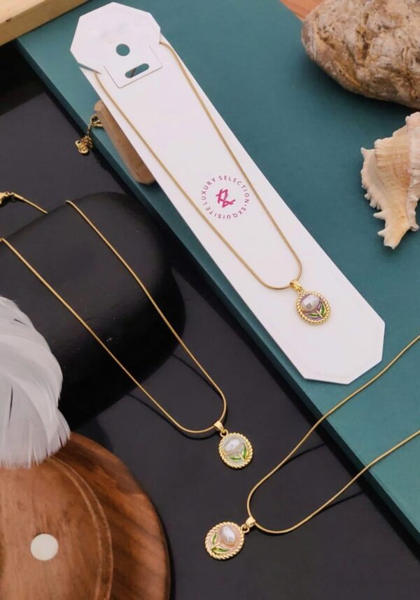 "Golden Wheat Locket"
